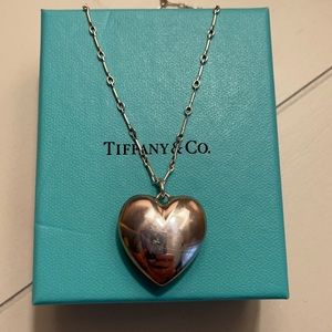 Tiffany & Co. Puffed Heart pendant with chain